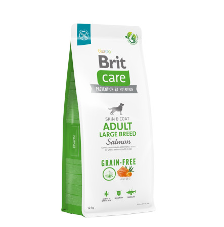 Brit Care Grain Free Adult Large Breed Salmon 12 кг